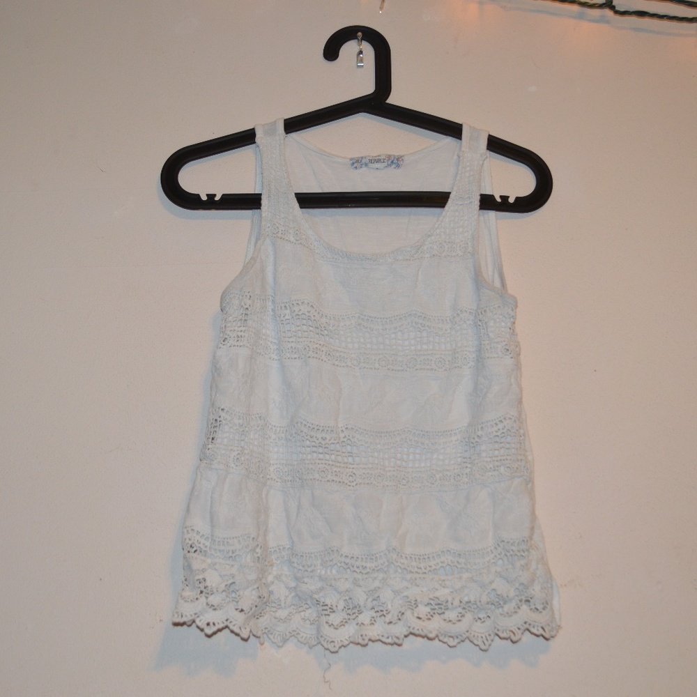 ! Pink Republic | S | sheer lace tank